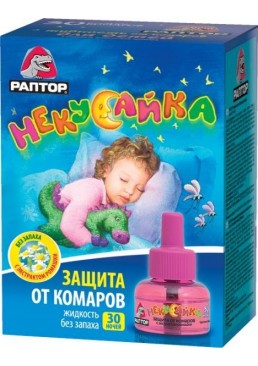 Жидкость от комаров РАПТОР Некусайка для детей без запаха 30 ночей